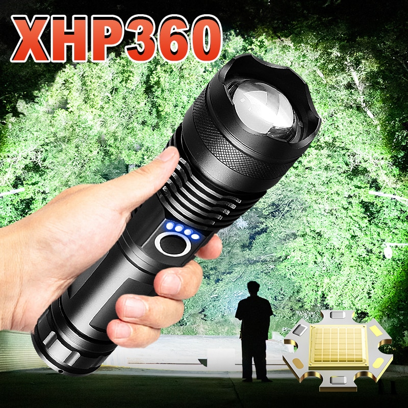  XHP360 LED  18650 Usb    ..